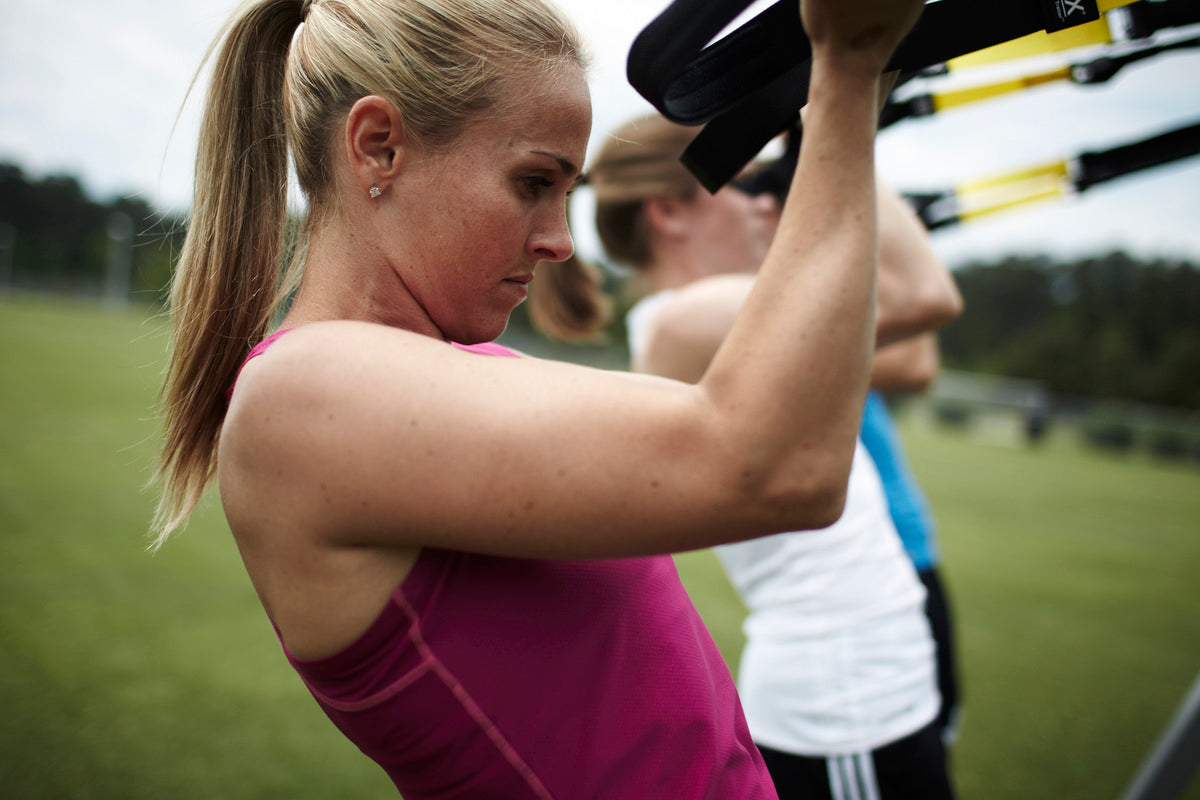 woman flexing biceps